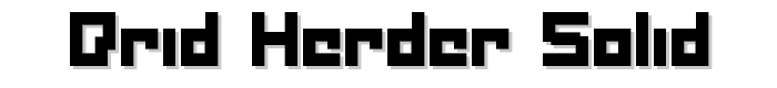 Drid Herder Solid font